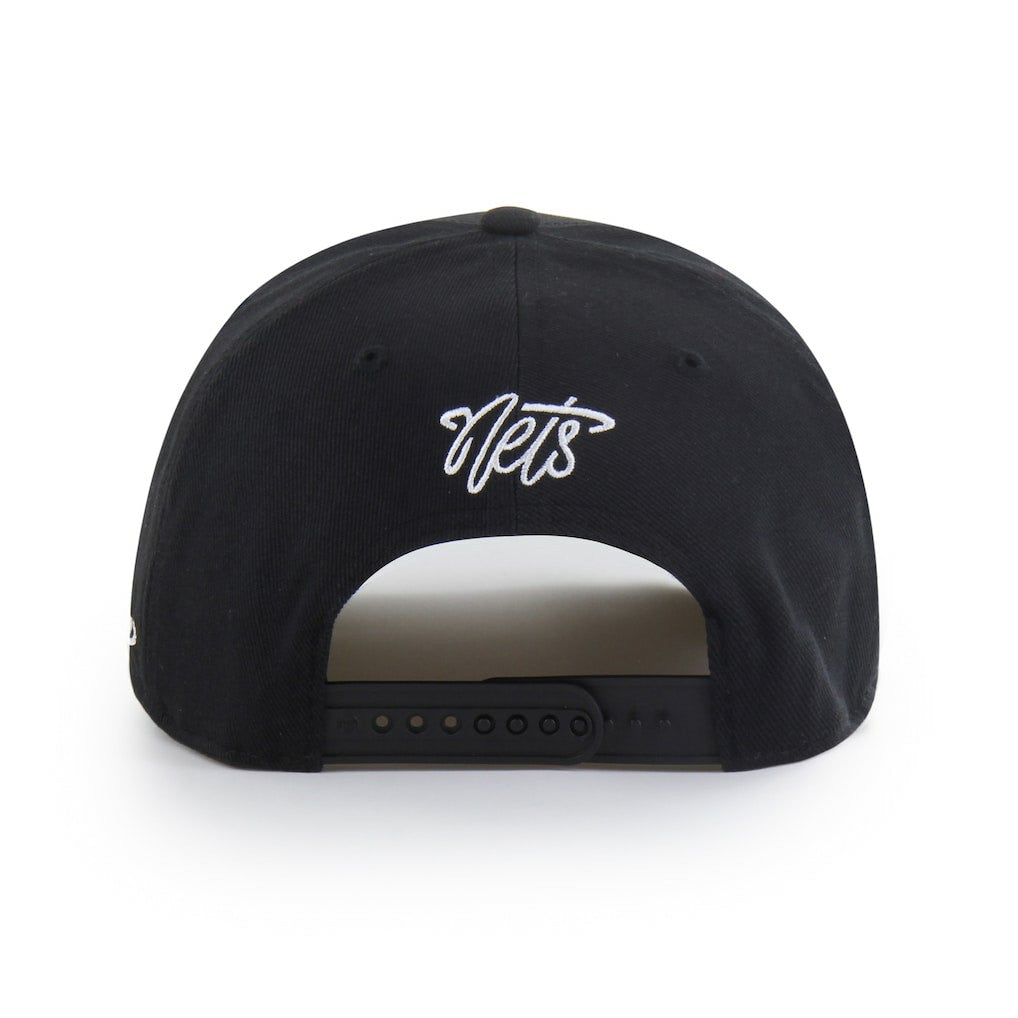 Brooklyn Nets Brand Seen by '47 Sorry I Was Hooping Hitch Adjustable Hat - Black | 47 brand on sale