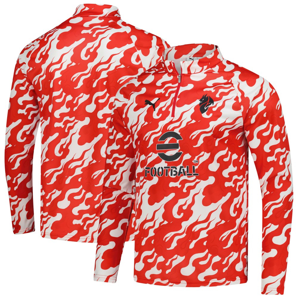 AC Milan 2025/26 Pre-Match dryCell Quarter-Zip Top - Red | Puma for sale