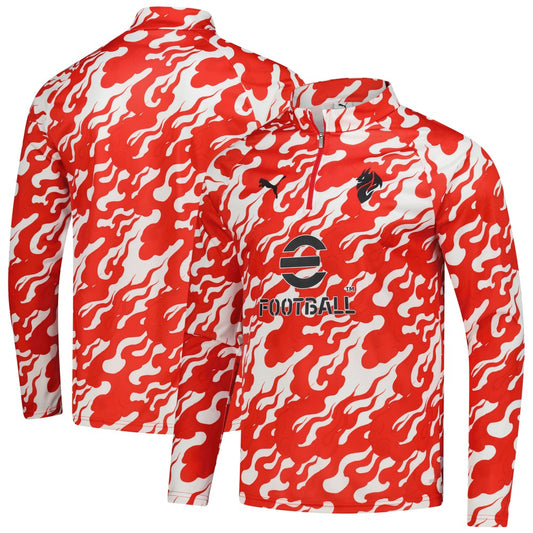 AC Milan 2025/26 Pre-Match dryCell Quarter-Zip Top - Red | Puma for sale