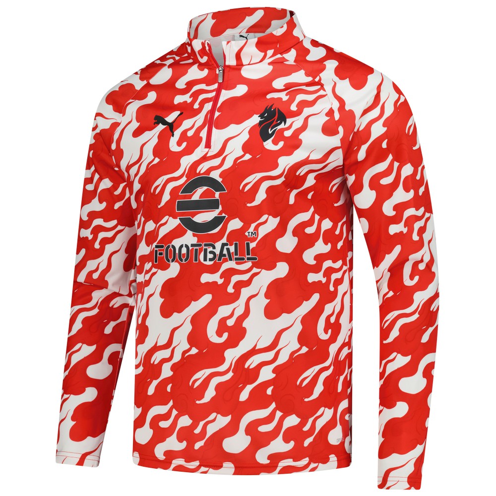 AC Milan 2025/26 Pre-Match dryCell Quarter-Zip Top - Red | Puma for sale