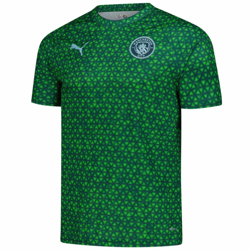 Manchester City 2025/26 Pre-Match Training Jersey - Green | Puma sale