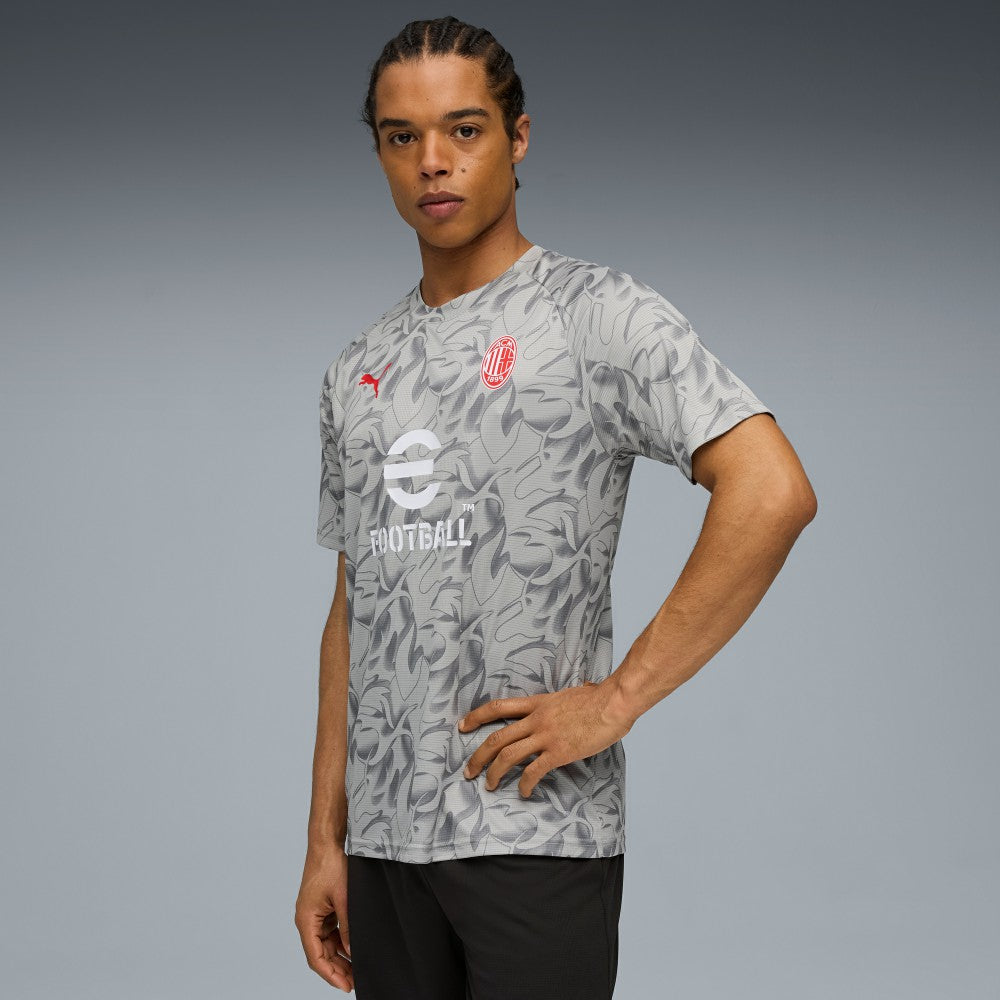 AC Milan 2025/26 Pre-Match Training Jersey - Gray | Puma on sale