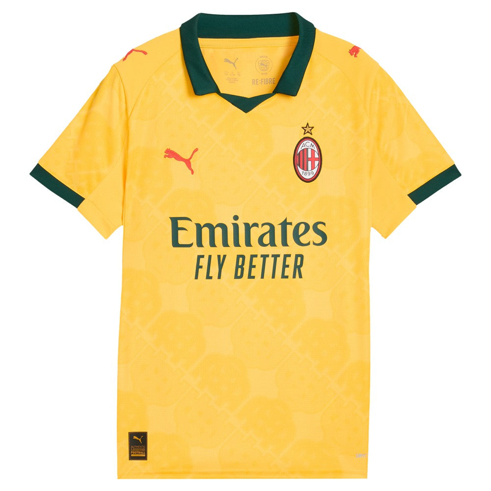 AC Milan Youth 2025/26 Third Replica Jersey - Yellow | Puma discount