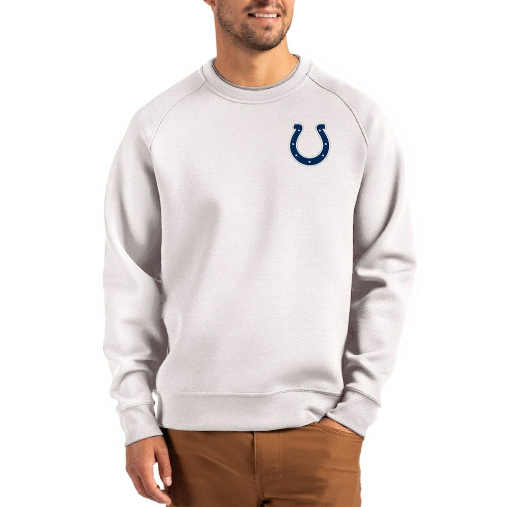 Indianapolis Colts Cutter & Buck Primary Logo Roam Recycled Raglan Pullover Sweatshirt - Gray cheap