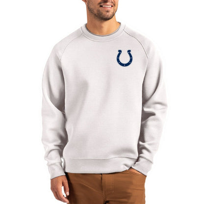 Indianapolis Colts Cutter & Buck Primary Logo Roam Recycled Raglan Pullover Sweatshirt - Gray cheap