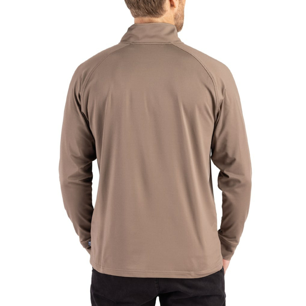 Indianapolis Colts Cutter & Buck Adapt Eco Knit Stretch Recycled Quarter-Zip Pullover - Brown sale