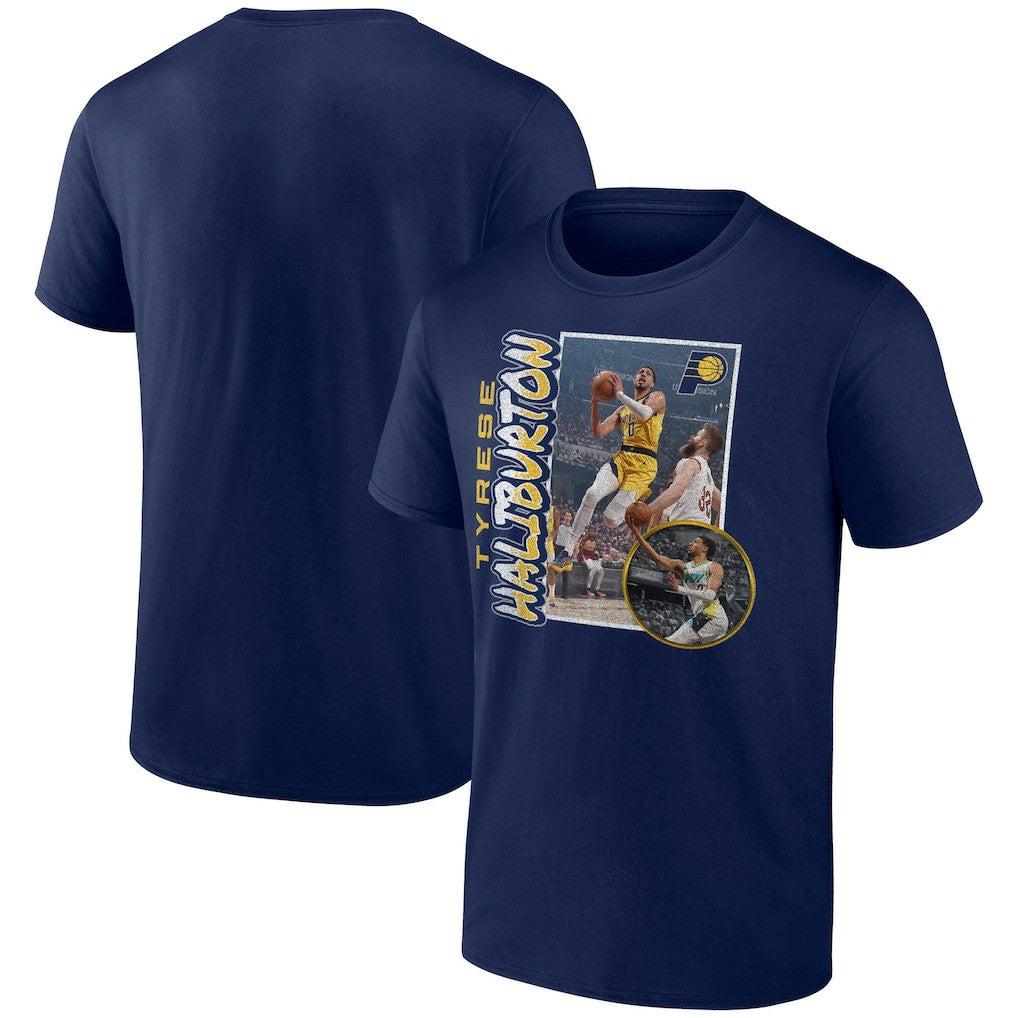 Tyrese Haliburton Indiana Pacers '90s Player Graphic T-Shirt - Navy shop