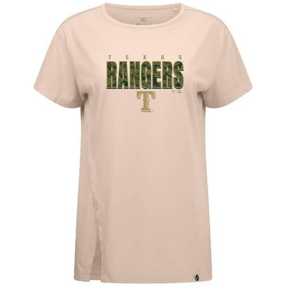 Texas Rangers Levelwear Women's Influx Protect W T-Shirt - Khaki