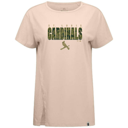St. Louis Cardinals Levelwear Women's Influx Protect W T-Shirt - Khaki