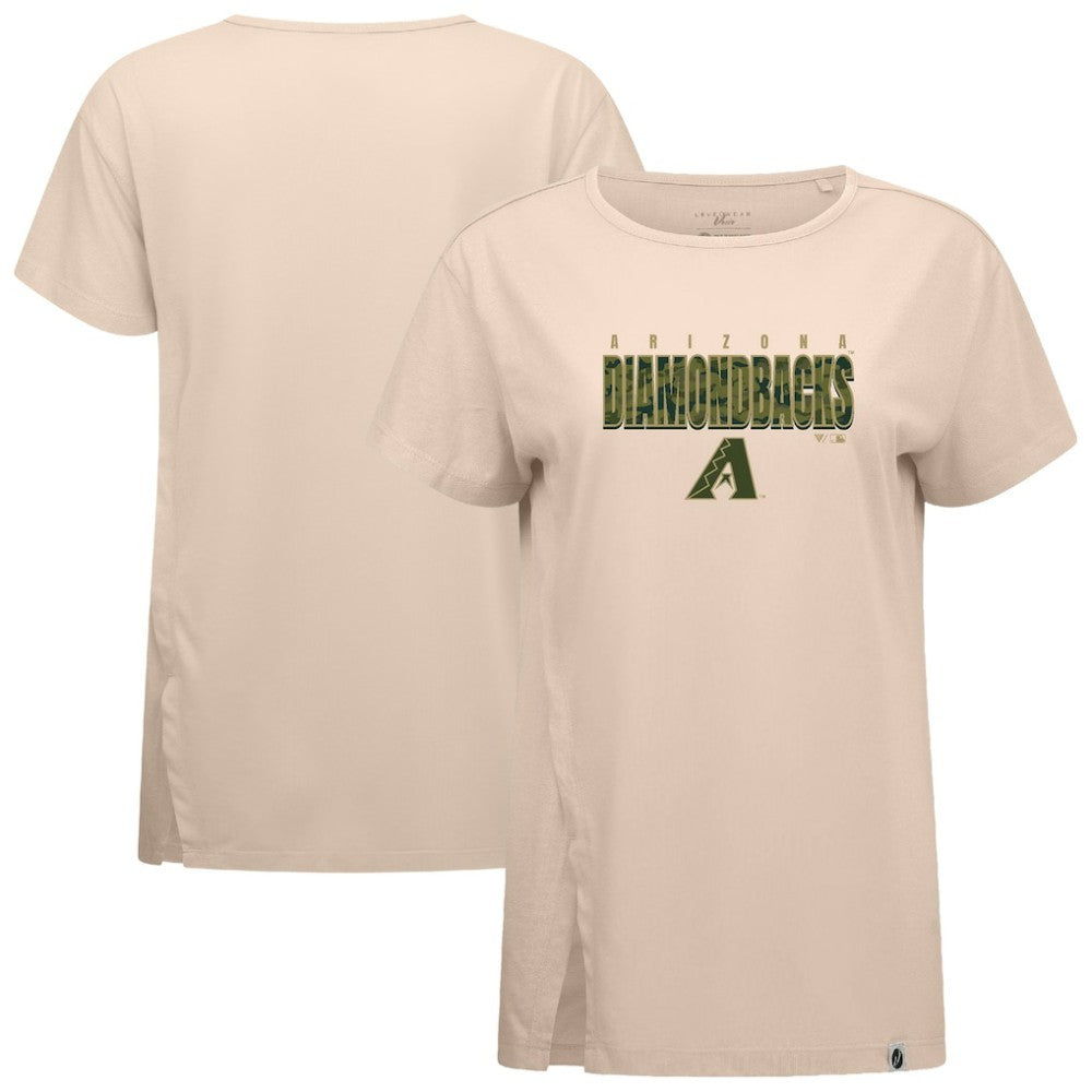 Arizona Diamondbacks Levelwear Women's Influx Protect W T-Shirt - Khaki