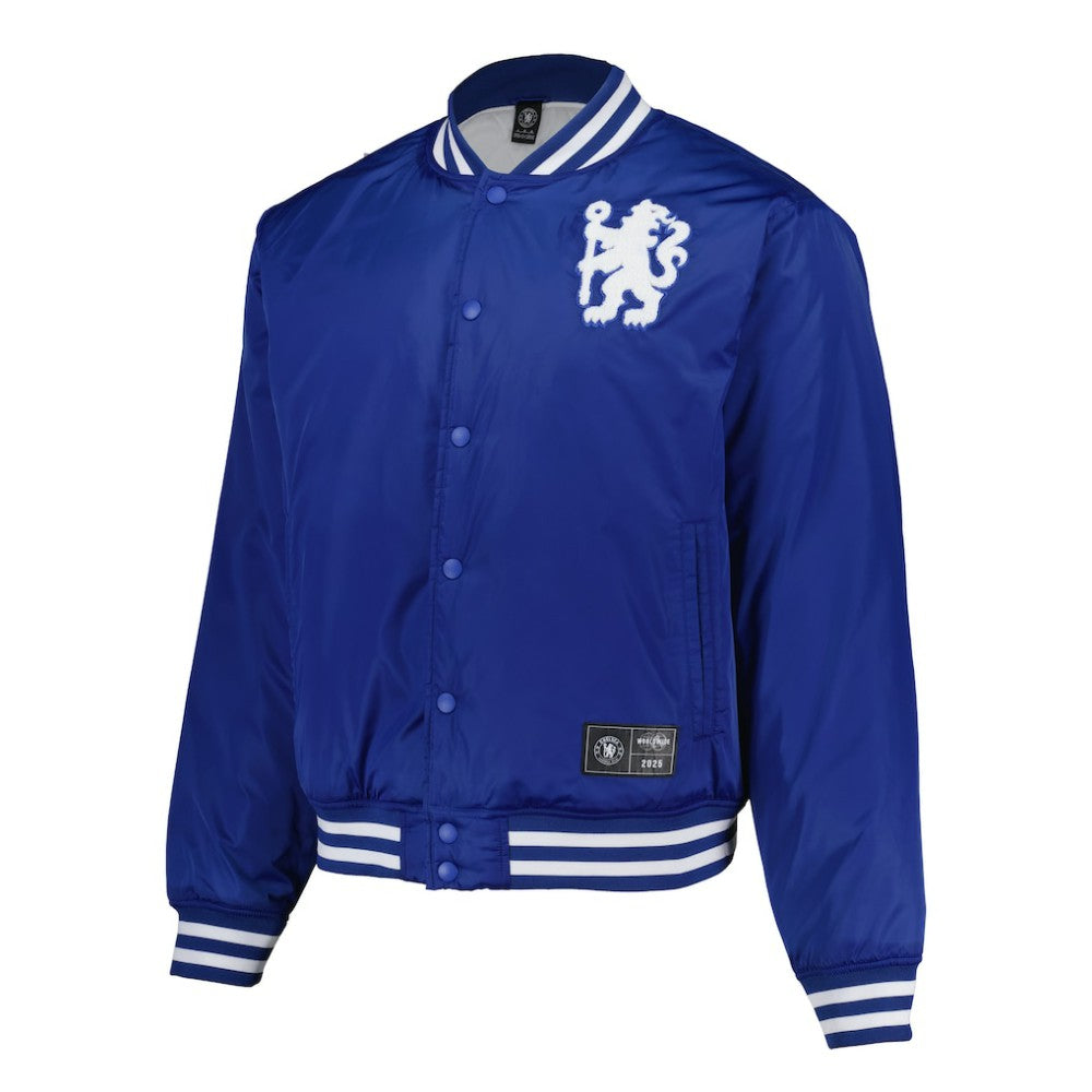 Chelsea Collegiate Sateen Full-Snap Jacket - Royal | Fanatics for sale