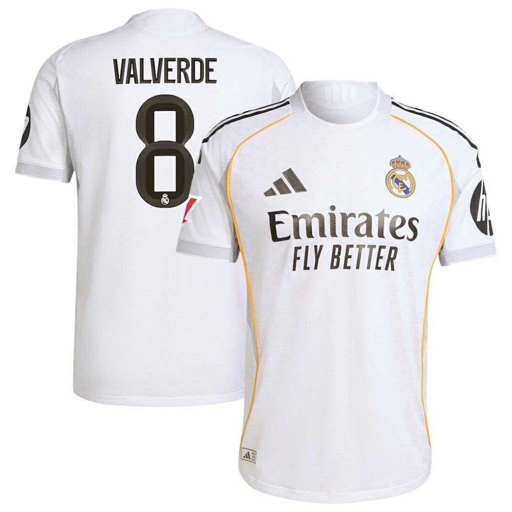 Federico Valverde Real Madrid 2025/26 Home Jersey - White | Adidas on sale