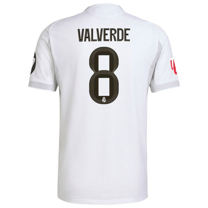 Federico Valverde Real Madrid 2025/26 Home Jersey - White | Adidas on sale