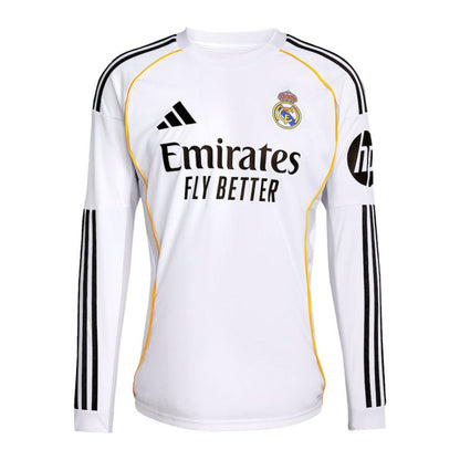 Federico Valverde Real Madrid 2025/26 Home Replica Long Sleeve Jersey - White | Adidas discount