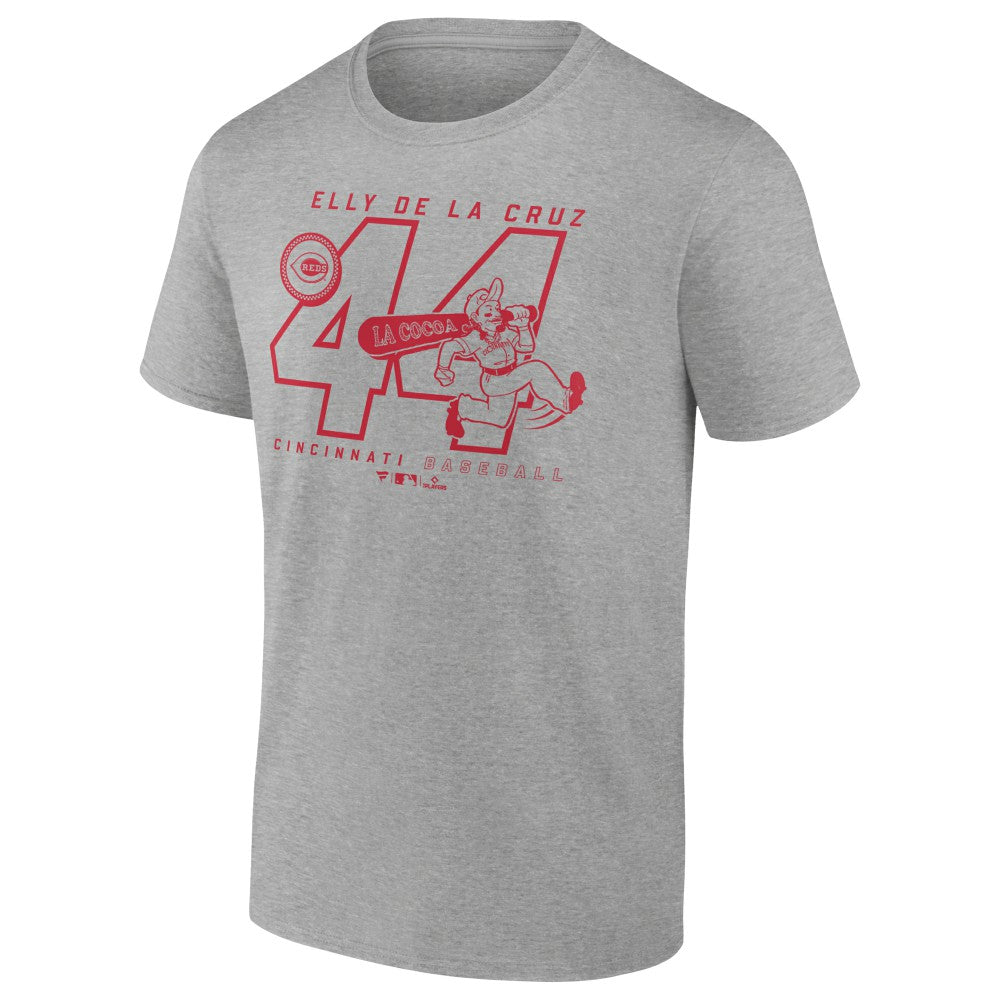 Elly De La Cruz Cincinnati Reds Player Graphic T-Shirt - Heather Gray