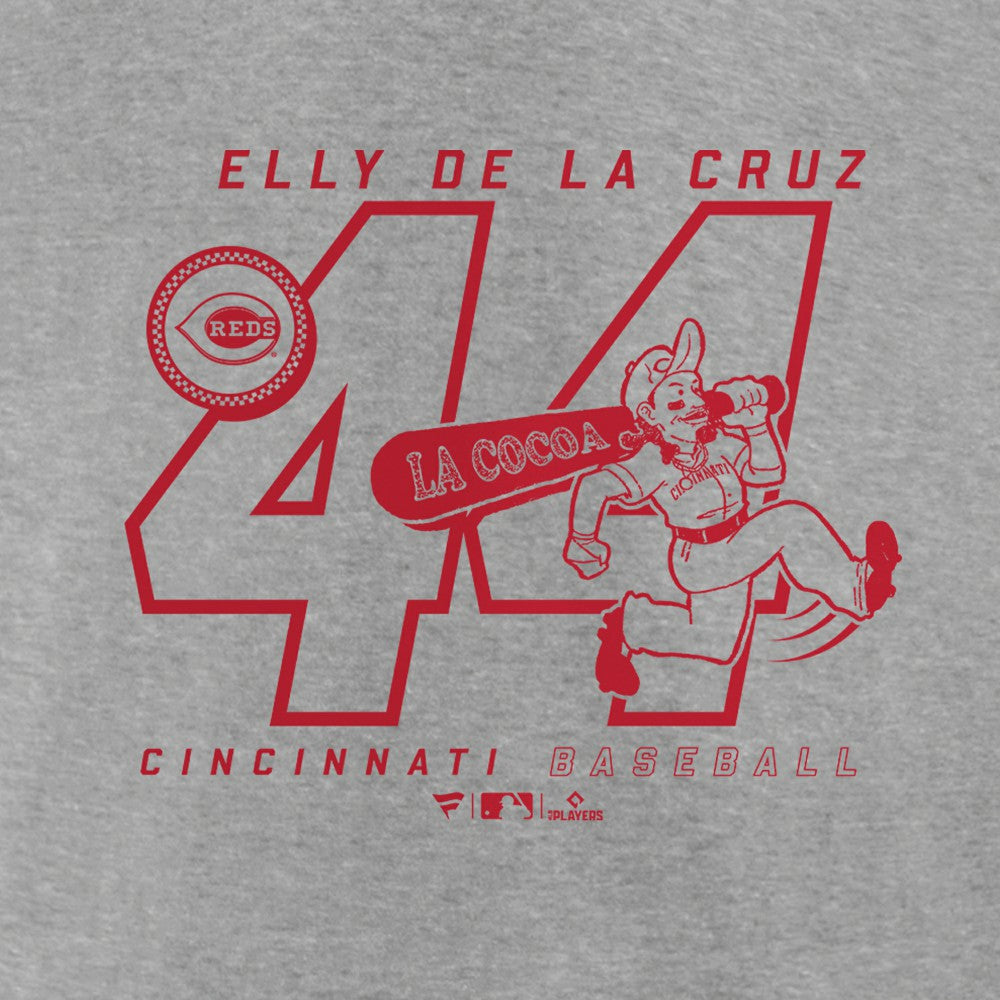 Elly De La Cruz Cincinnati Reds Player Graphic T-Shirt - Heather Gray