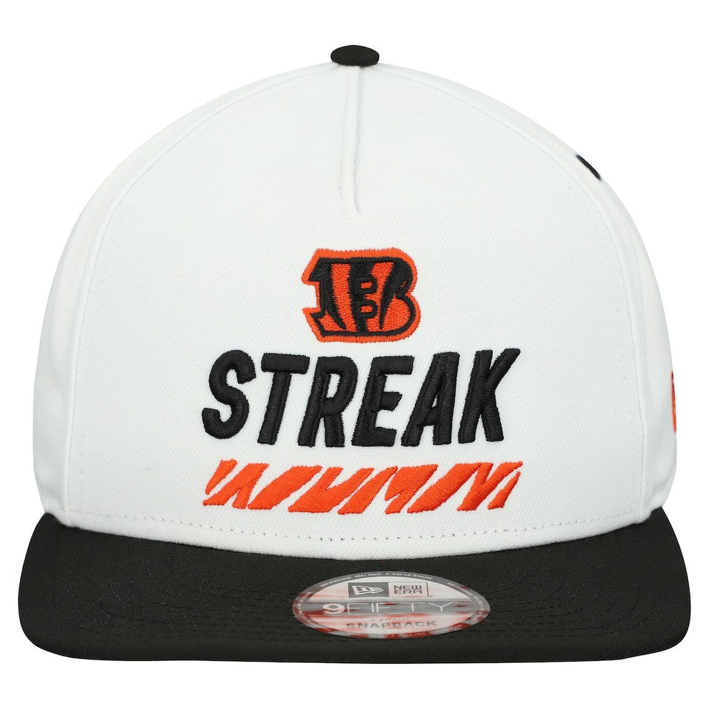 Cincinnati Bengals New Era STREAK Season Ticket Member 9FIFTY A-Frame Snapback Hat - White cheap