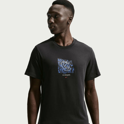 Paris Saint-Germain Men's Banner T-Shirt - Black | Nike cheap