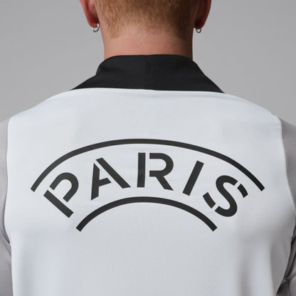 Paris Saint-Germain Jordan Brand Men's Strike Drill Quarter-Zip Long Sleeve Dri-FIT Top - White | Jordan outlet