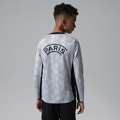 Paris Saint-Germain Jordan Brand Youth Long Sleeve Pre-Match Dri-FIT Top - Gray | Jordan on sale