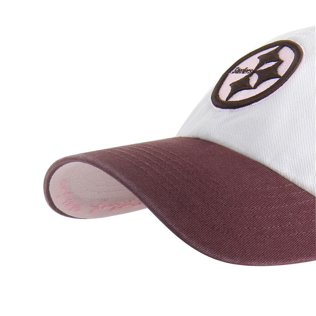 Pittsburgh Steelers '47 Unisex Love Letter Clean Up Adjustable Hat - Stone/Burgundy on sale