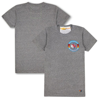 Texas Rangers Aviator Nation x MLB Unisex Tri-Blend T-Shirt - Heather Gray
