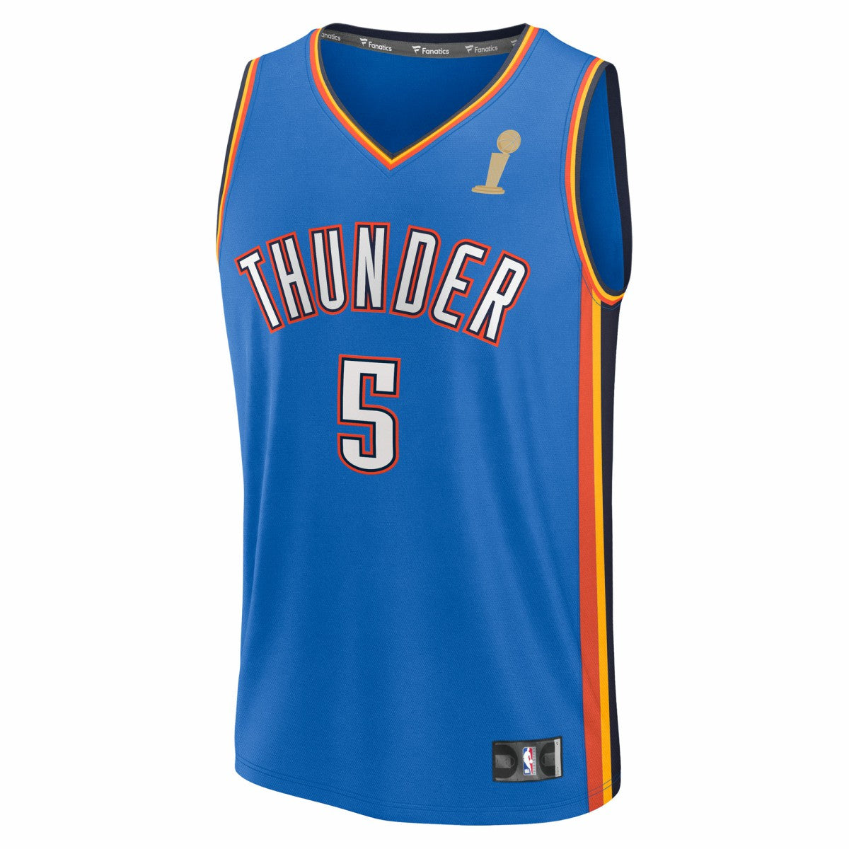 Luguentz Dort Oklahoma City Thunder 2025 NBA Finals Champions Fast Break Replica Player Jersey - Blue - Icon Edition | Fanatics on sale