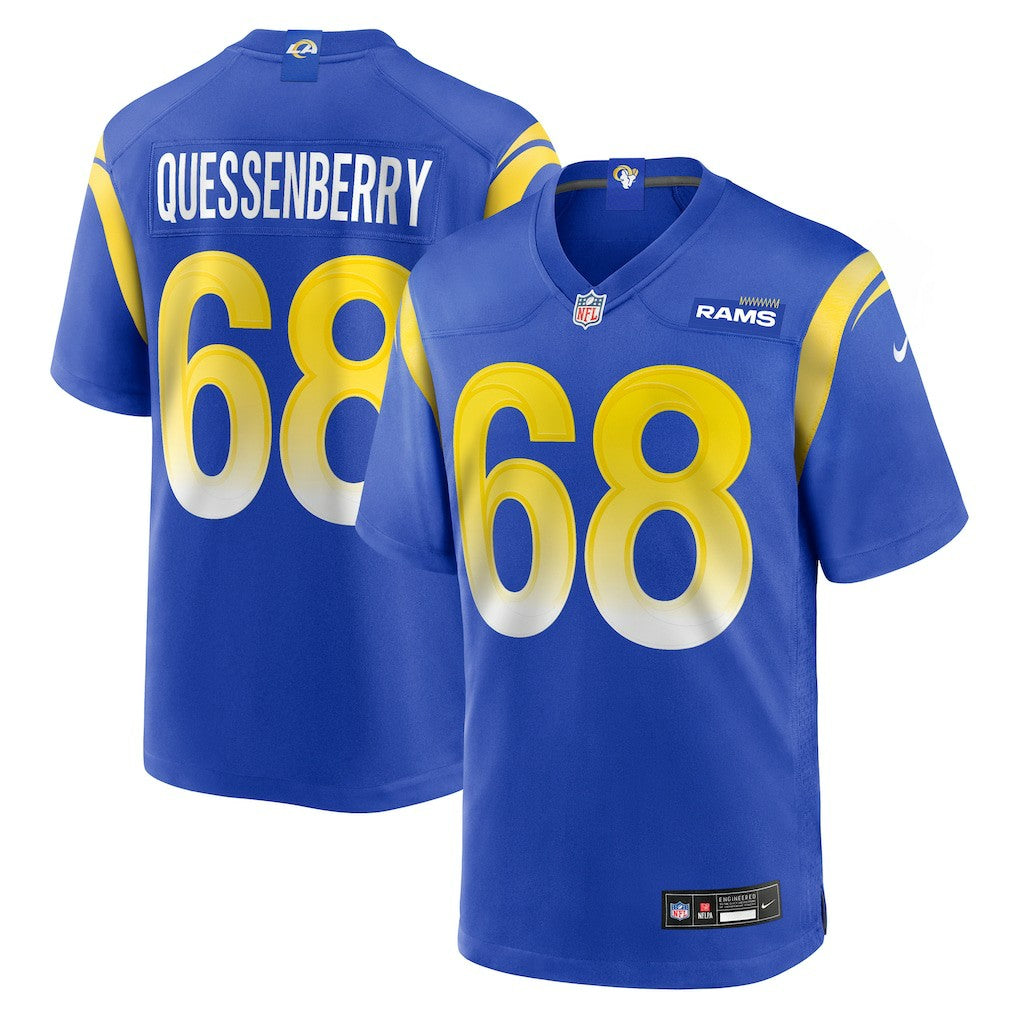 David Quessenberry Los Angeles Rams Team Game Jersey - Royal | Nike online