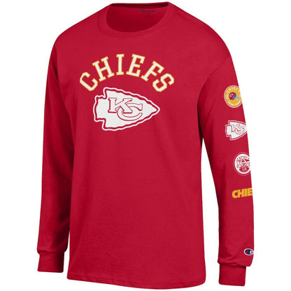 Kansas City Chiefs Champion Seal Long Sleeve T-Shirt - Red on sale