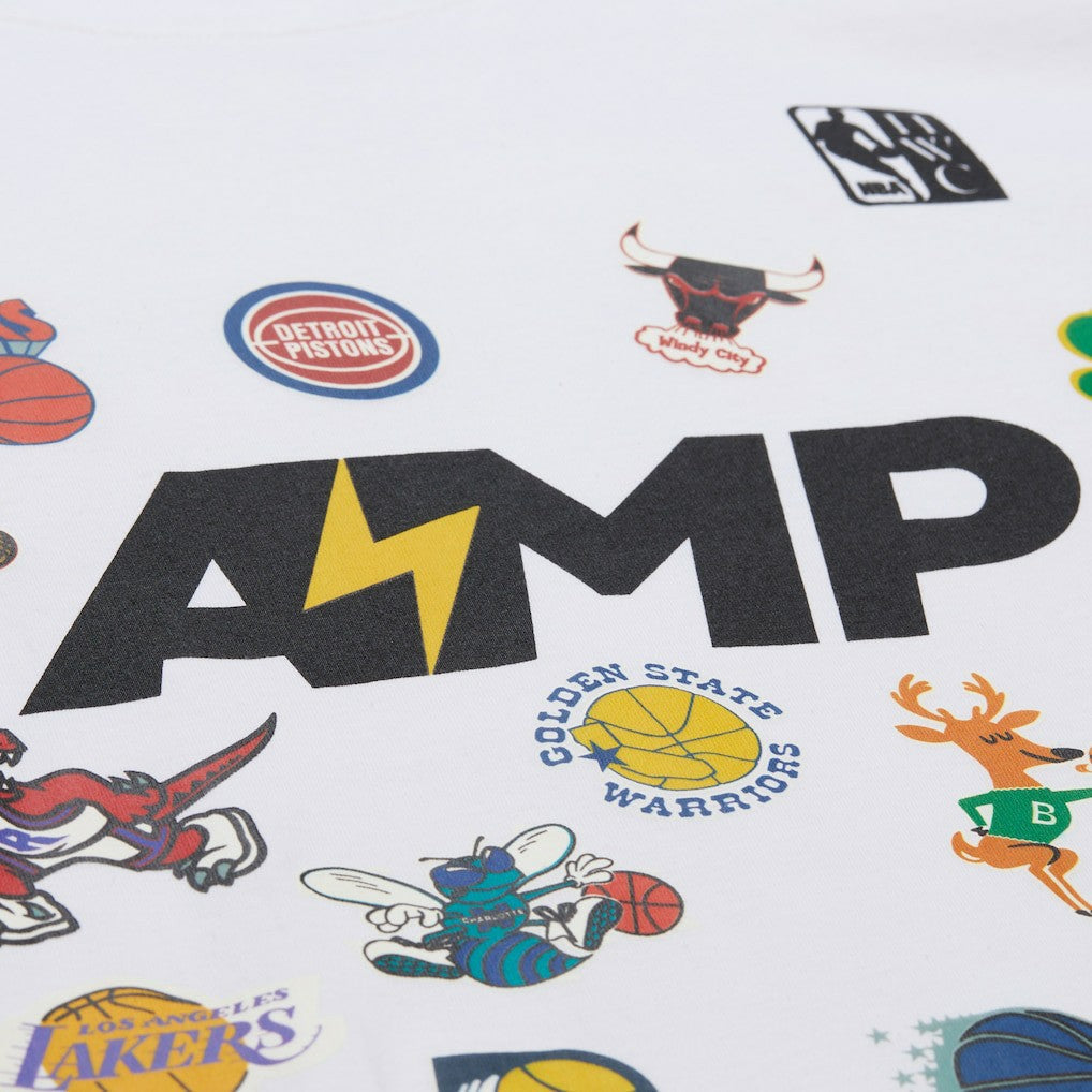 x NBA x AMP T-Shirt - White | Mitchell & Ness on sale