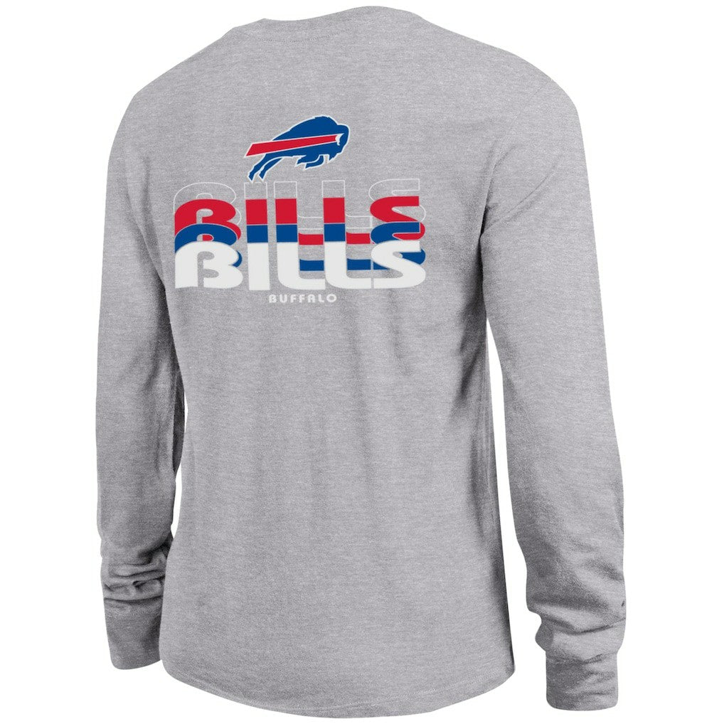 Buffalo Bills Champion Women's Core Long-Sleeve T-Shirt - Heather Gray for sale