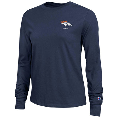 Denver Broncos Champion Women's Core Long-Sleeve T-Shirt - Navy cheap