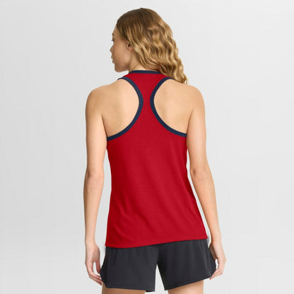 Atlanta Braves Women's Tri-Blend Dri-FIT Racerback Tank Top - Red | Nike