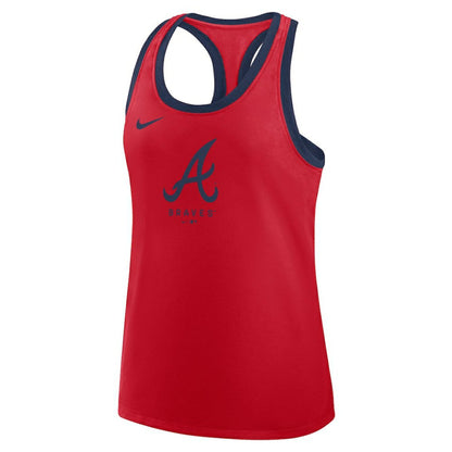 Atlanta Braves Women's Tri-Blend Dri-FIT Racerback Tank Top - Red | Nike