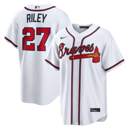 Austin Riley Atlanta Braves Home Replica Jersey - White | Nike