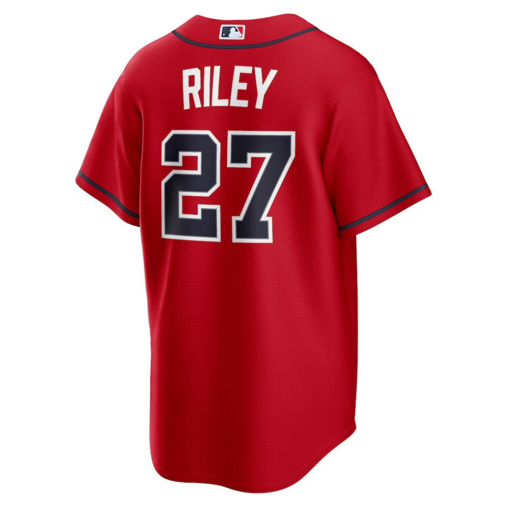 Austin Riley Atlanta Braves Alternate 2 Replica Jersey - Red | Nike