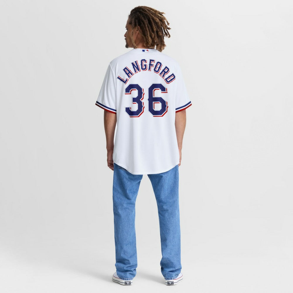 Wyatt Langford Texas Rangers Home Replica Jersey - White | Nike