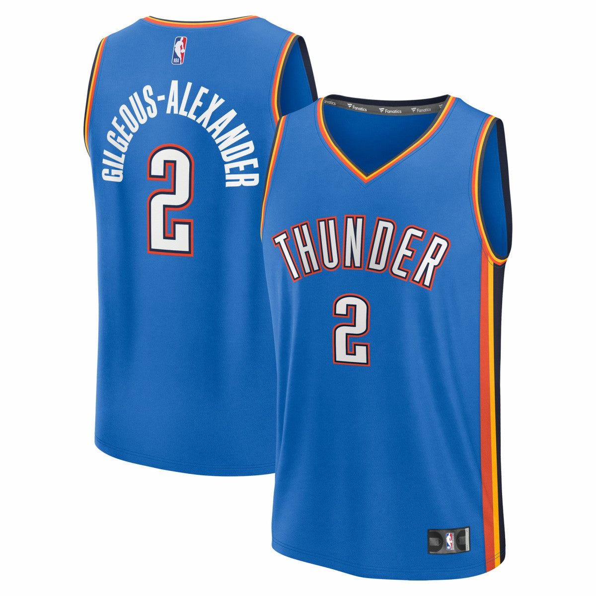 Shai Gilgeous-Alexander Oklahoma City Thunder Fast Break Replica Player Jersey - Icon Edition - Blue | Fanatics sale