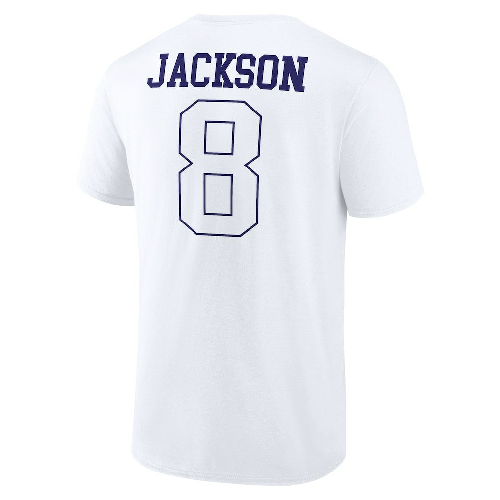 Lamar Jackson Baltimore Ravens Tonal Name & Number T-Shirt - White on sale