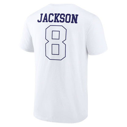 Lamar Jackson Baltimore Ravens Tonal Name & Number T-Shirt - White on sale