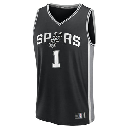 Victor Wembanyama San Antonio Spurs Youth Fast Break Replica Player Jersey - Icon Edition - Black | Fanatics sale
