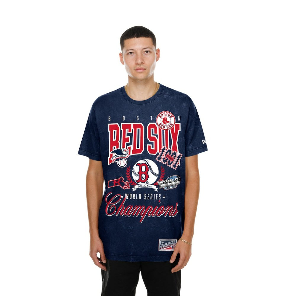 Boston Red Sox Mineral Wash T-Shirt - Navy | New Era