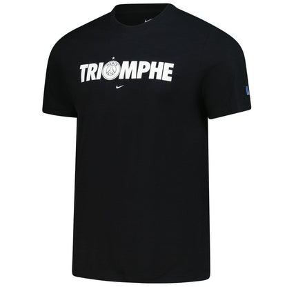 Paris Saint-Germain 2025 Champions of Europe Triomphe T-Shirt - Black | Nike discount