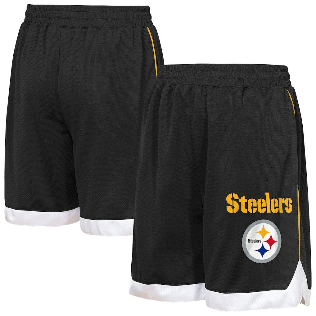 Pittsburgh Steelers Outerstuff Youth All Star Mesh Shorts - Black discount