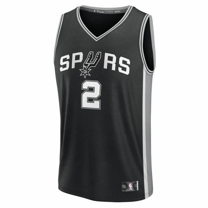 Dylan Harper San Antonio Spurs 2025 NBA Draft First Round Pick Fast Break Replica Jersey - Icon Edition - Black | Fanatics sale