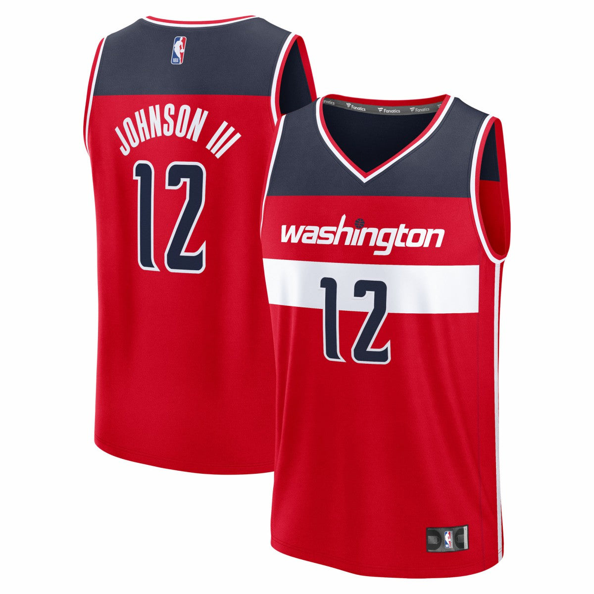 Tre Johnson III Washington Wizards 2025 NBA Draft First Round Pick Fast Break Replica Jersey - Icon Edition - Red | Fanatics shop