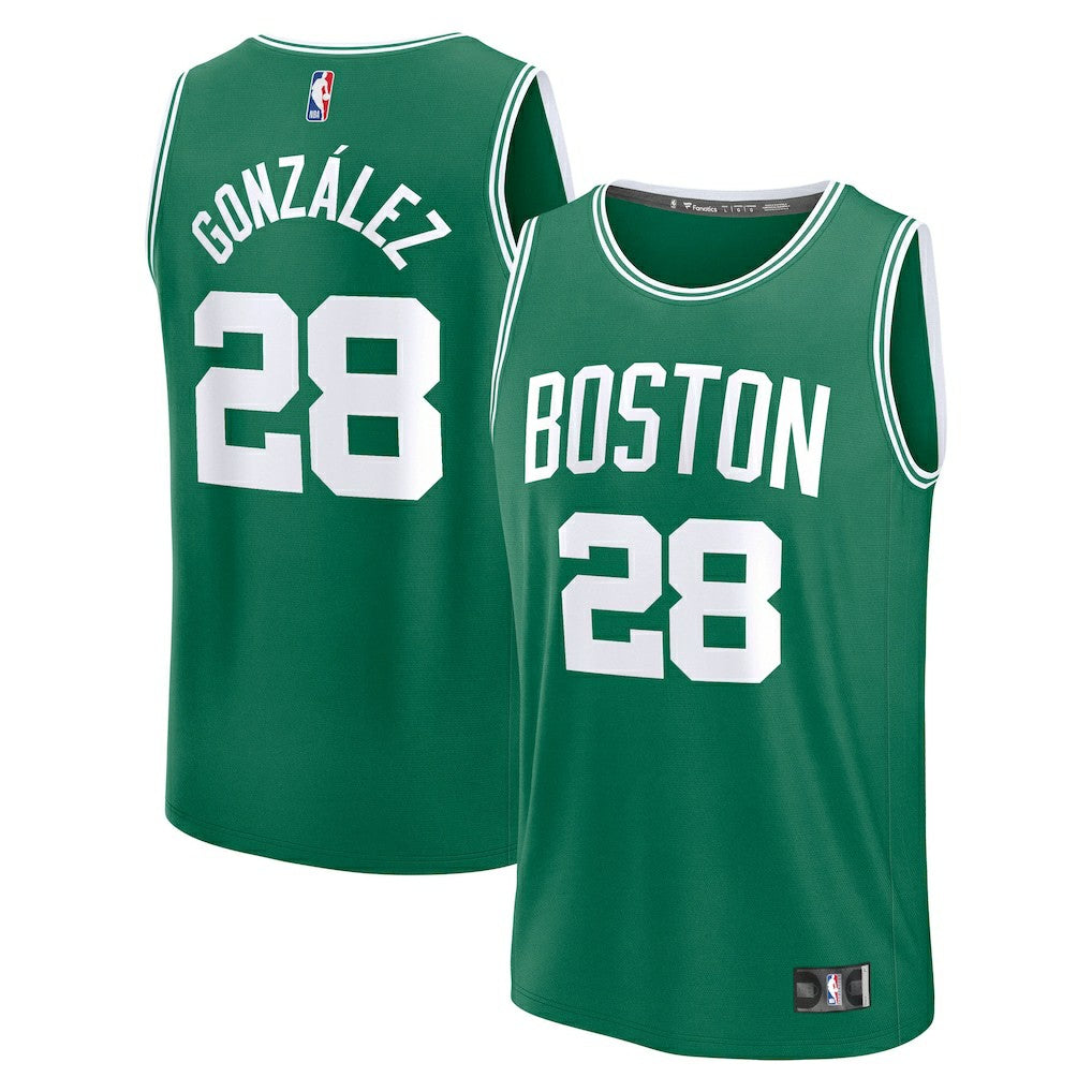 Hugo Gonzalez Boston Celtics 2025 NBA Draft First Round Pick Fast Break Replica Jersey - Icon Edition - Kelly Green | Fanatics outlet