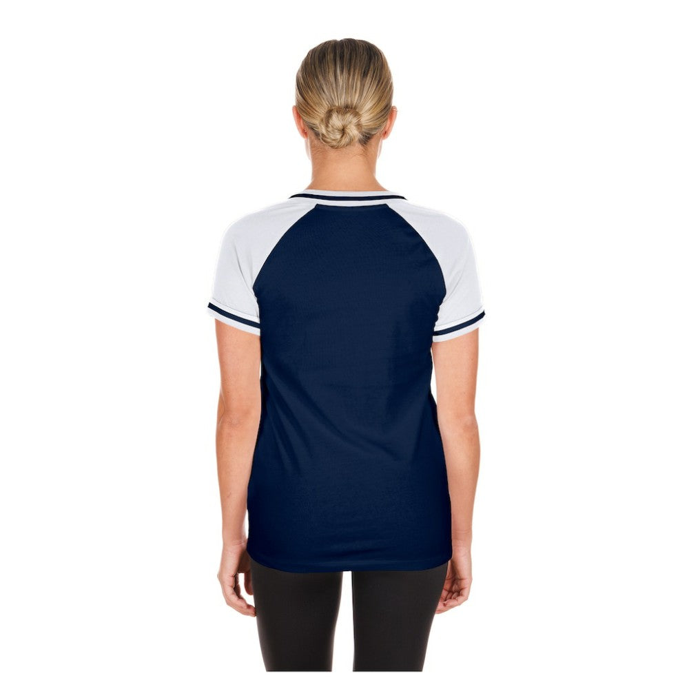 Chicago Cubs Women's Gameday V-Neck T-Shirt - Navy | New Era