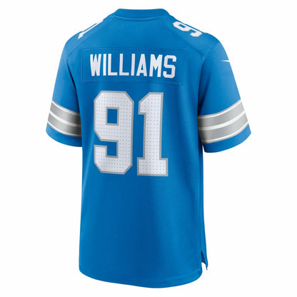Tyleik Williams Detroit Lions Team Game Jersey - Blue | Nike discount