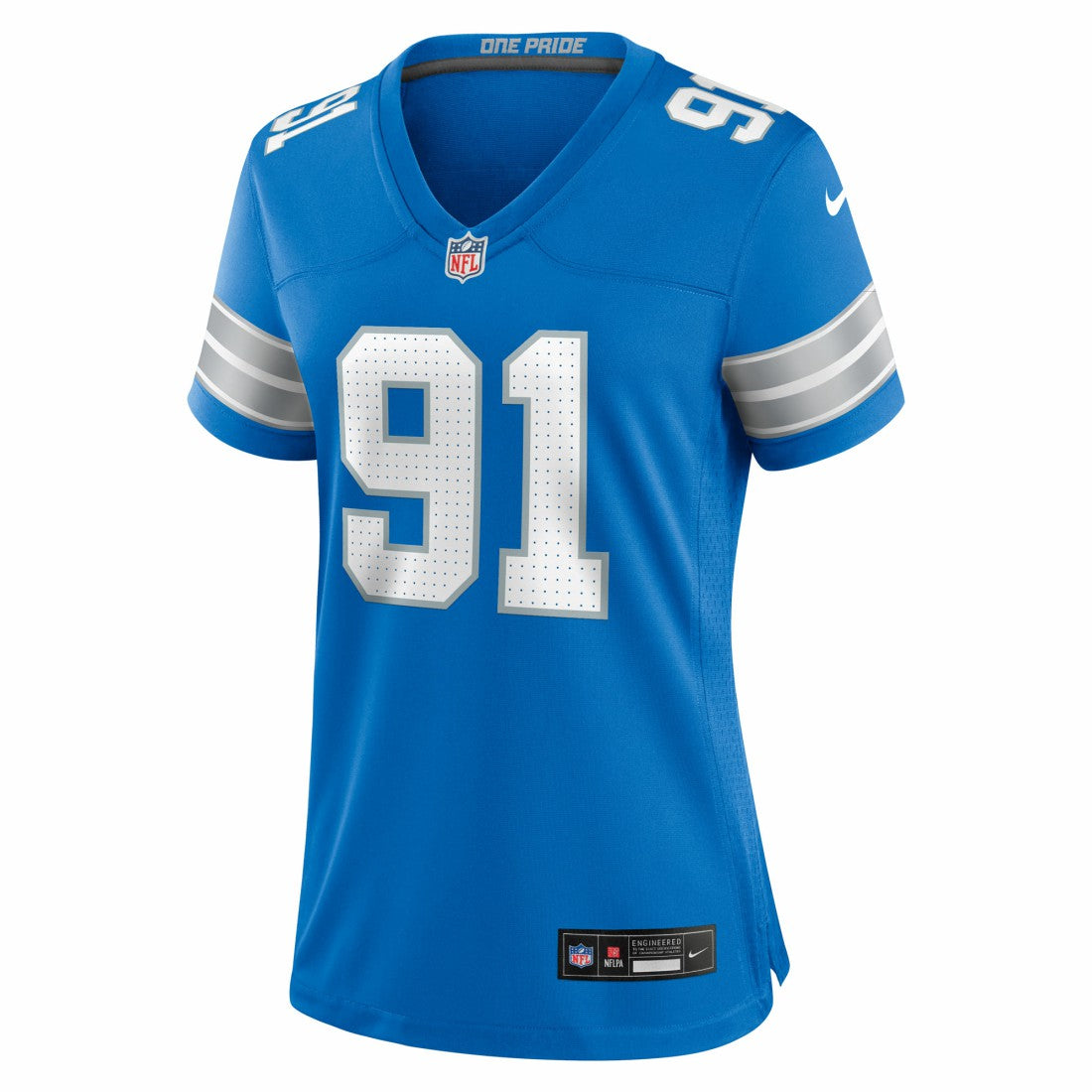 Tyleik Williams Detroit Lions Women's Team Game Jersey - Blue | Nike for sale